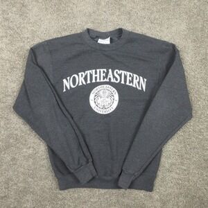 Northeastern Huskies Sweater Mens Small Gray Crewneck Sweatshirt University